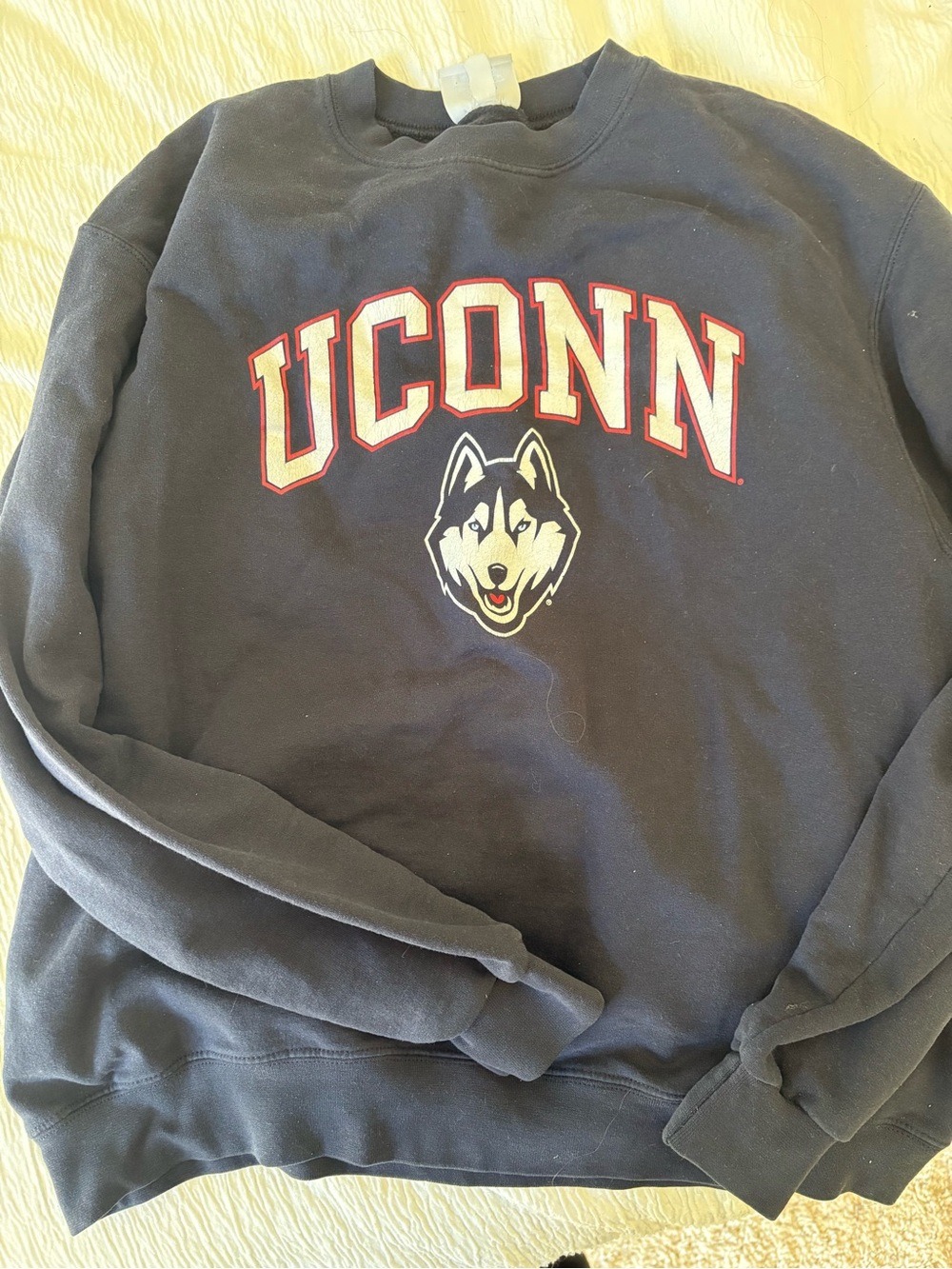 UCONN Huskies Navy Crewneck Sweatshirt